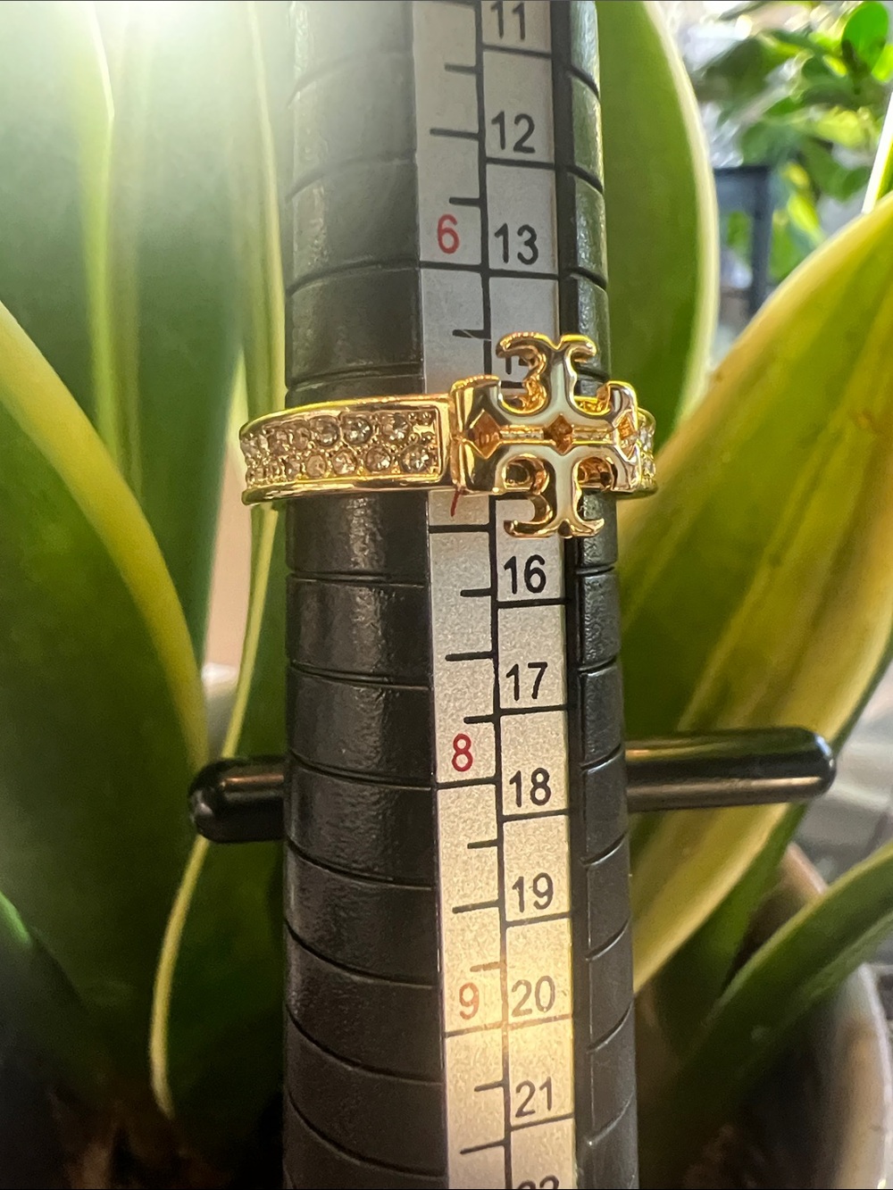 Tory Burch Kira Pave Crystal Logo Size 7 - Picture 4 of 4